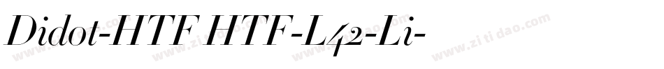 Didot-HTF HTF-L42-Li字体转换